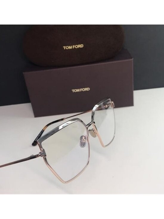 TOM FORD FT5946-B 028 cat eye Tom Ford optical shiny rose gold frame. main image 10